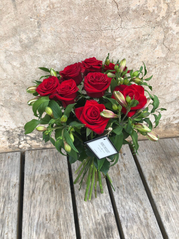 Bouquet 10 rosas rojas