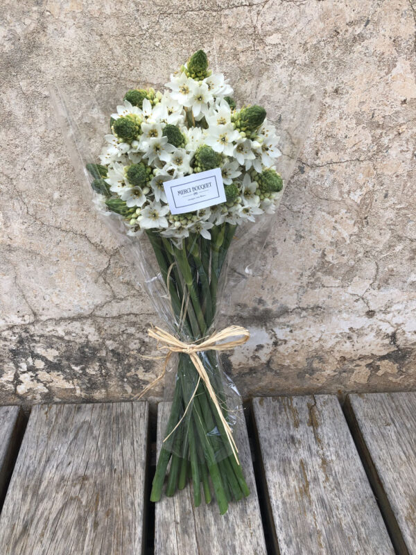 Bouquet de Ornithogalums, una flor de temporada muy duradera
